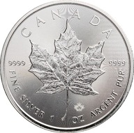 9. Kanada, 5 dolarów 2019, Liść klonu , 1 oz Ag999