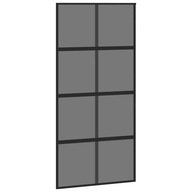 Przesuwne drzwi szklane, czarne, 102,5 x 205 cm