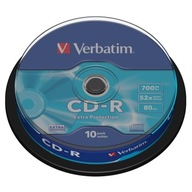 Płyty CD-R Verbatim 700MB 52x 10 szt. w opakowaniu cake