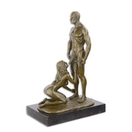 Erotická socha z bronzu Akt ženy a muža