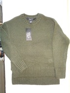 NEW LOOK super sweter zieleń khaki 140/146 -10/11l