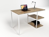 Moderný písací stôl MODERN s policami dub wotan