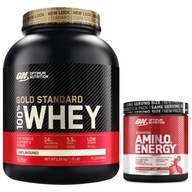 Optimum Nutrition Whey Gold Standard 2250g + Amino Energy SET PROMO