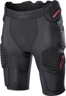 šortky pod nohavice BIONIC PRO, ALPINESTARS (čierna/červená, veľ. 2XL)