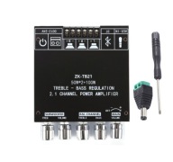 BT Erősítő 2x 50W + 100W Mélynyomó Hangszínszabályozással