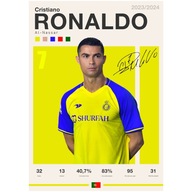 Plagát 29,7x21 A4 s futbalistom futbal fifa Cristiano Ronaldo El Nassar