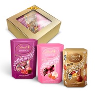 Prezent na Komunię Lindt Praliny LINDOR malina truskawka assorted 600g