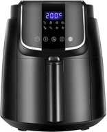 MOCNA FRYTKOWNICA BEZTŁUSZCZOWA AIR FRYER 1500 W 4 L LCD DOTYKOWY DUŻY WSAD