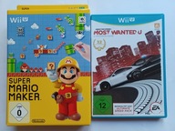 Need for Speed Most Wanted U + Super Mario Maker, Wii U
