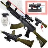 PUŠKA OSTREĽOVAČKA NA GULIČKY 6mm. AK13+GRANÁT+LASER