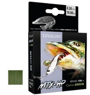 Mocna Plecionka spinningowa DRAGON MTX-HP GREEN / Momoi 0,14mm/135m zielona