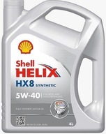 Olej Shell Helix HX8 Synthetic 5W-40, A3/B4, 4L