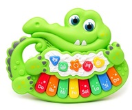 klavír pre najmenších krokodíl zelený