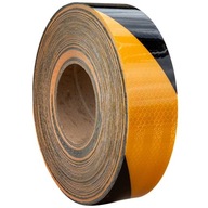 Reflexná páska samolepiaca žlto-čierna - 1m