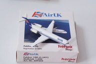 HERPA Air UK Fokker 100 mierka 1:500