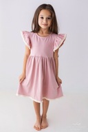 Sukienka BOHO pudrowo-różowa Lily Grey rozmiar 110