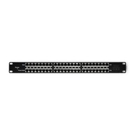 Qoltec Patch panel RACK| 48V | 24 porty