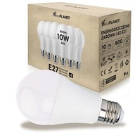 6x LED žiarovka E27 A60 10W 800lm FARBY ecoPLANET