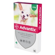Advantix na pchły kleszcze psy do 4kg (4x 0,4ml)