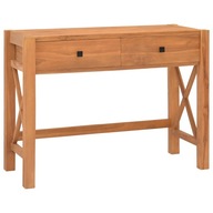 Písací stôl s 2 zásuvkami 100x40x75 cm teakové recyklované drevo