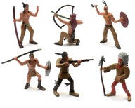 Indiáni - figúrky 6ks vojakov 8cm