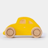 Tarnawa - drevené retro autíčko Hrbus Žltá