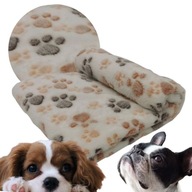 Kužeľová deka pre psa béžová, krémová, odtiene hnedej, odtiene sivej 75 cm x 50 cm