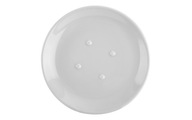 Podšálka tanierik pod šálku biely dezertný tanierik 16,5cm s bodkami NN