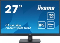 IIYAMA Monitor ProLite XU2792HSU-B6 27 cali IPS FHD HDMI DP 100Hz USB SLIM