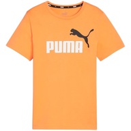Tričko PUMA ESS+ 2 Col Logo Tee B oranžové 586985 53 R-140
