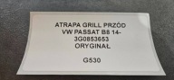 front prekladgrill front VW PASSAT B8 14- original 3G0853653