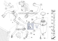 prijenos cijev crijevo vode BMW 1 E87 N47 2.0D 3 E90 E91 E92 7812515 OE EUROPA