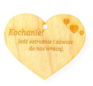 FA SZÍV MEDÁL AUTÓ VEZESS ÓVATOSAN AJÁNDÉK GRAVÍROZÁS