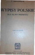 Wypisy polskie dla klasy pierwszej - Próchnicki