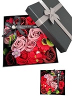 Róże mydlane kwiaty pachnące flower box na prezent