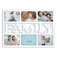 Multirámová rodinná galéria 6 fotografií 10x15 biela