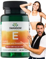 Vitamín E 400IU MLADOSTI ZDRAVÁ PLEŤ Swanson 60caps