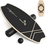 DREWNIANA DESKA DO BALANSOWANIA WEWNĘTRZNA RÓWNOWAGOWA DLA RODZINY