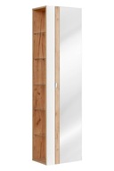 CAPRI WHITE 803 Stĺpik vysoký so zrkadlom 45 cm