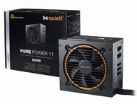 BeQuiet 600W Pure POWER 11 zasilacz komputerowy 80 Plus GOLD półmodularny