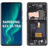LCD DISPLEJ PRE SAMSUNG S21 ULTRA / RÁMČEK / OLED / CELÝ DISPLEJ
