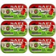 Sardynki w sosie pomidorowym SAFI 125g x6