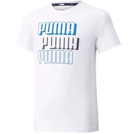 ND05_K11782-140cm 589257 02 Detské tričko Puma Alpha Tee B biela