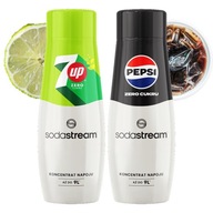 Sirup do saturátora SodaStream 7 Up Diet 201058 440 ml zelená + Sirup SodaStream Pepsi MAX 440 ml