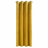 Hotová záclona ROSA 140x250 na priechodkách žltá