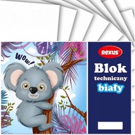 TECHNICKÝ BLOK BIELY REXUS A4 10 KARTOVÝ KRIEDOVANÝ OBAL