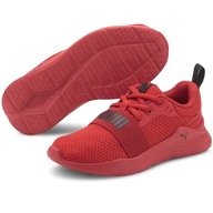 Buty dziecięce sportowe lekkie Puma Wired Run 37421605 wygodne czerwone 31