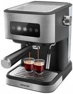 Ekspres ciśnieniowy do kawy espresso kolbowy Sencor 1050 W 20 barów Srebrny
