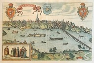 WARSZAWA 1586 - G. Braun, F. Hogenberg / inkografia