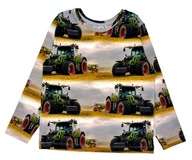 Bluzka bawełniana długi RĘKAW traktor 3D 110 CHRISMA